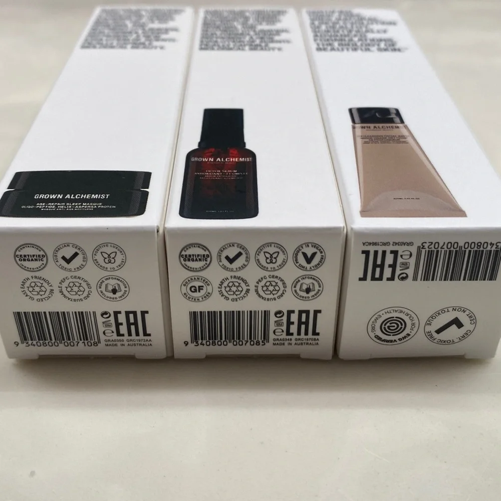 Grown Alchemist Skincare Trio,‎ New in Box